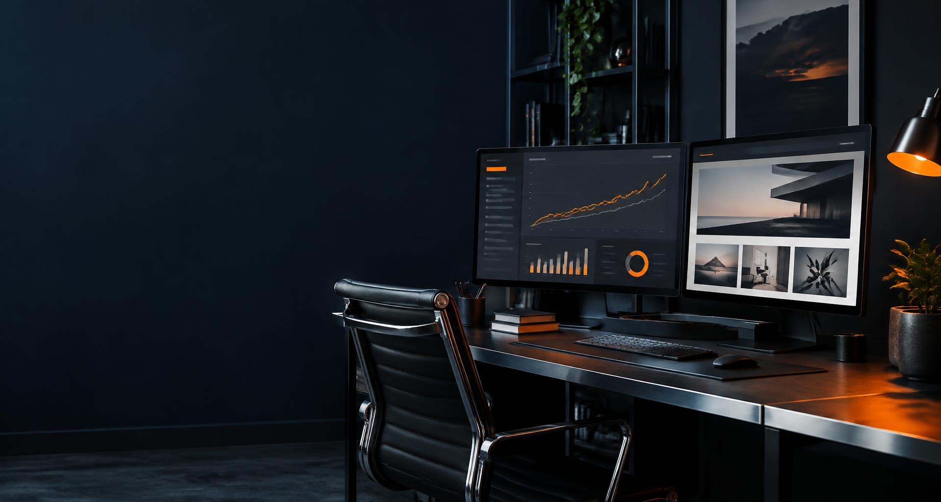 Digital marketing team workspace with campaign planning screens